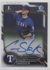 2016 Bowman Chrome Prospects Auto Connor Sadzeck #BCAP-CS Auto n1u
