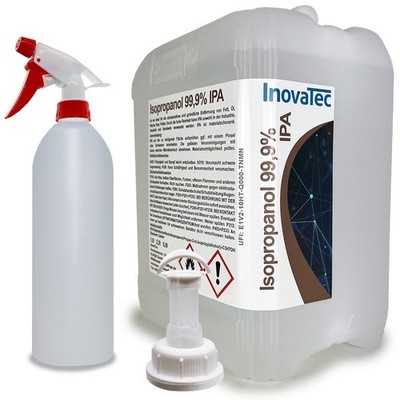 Isopropanol Isopropylalkohol IPA 99,9% 2,5l Sprühflasche 0,75l  3DDruck InovaTec