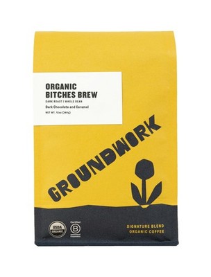B*tches Brew Whole Bean Coffee Dark Roast Blend - USDA Organic Signature Blen...