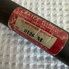 Cratex Rubberized Abrasive Round Polishing Smoothing Stick 0126 M 1/2" NOS