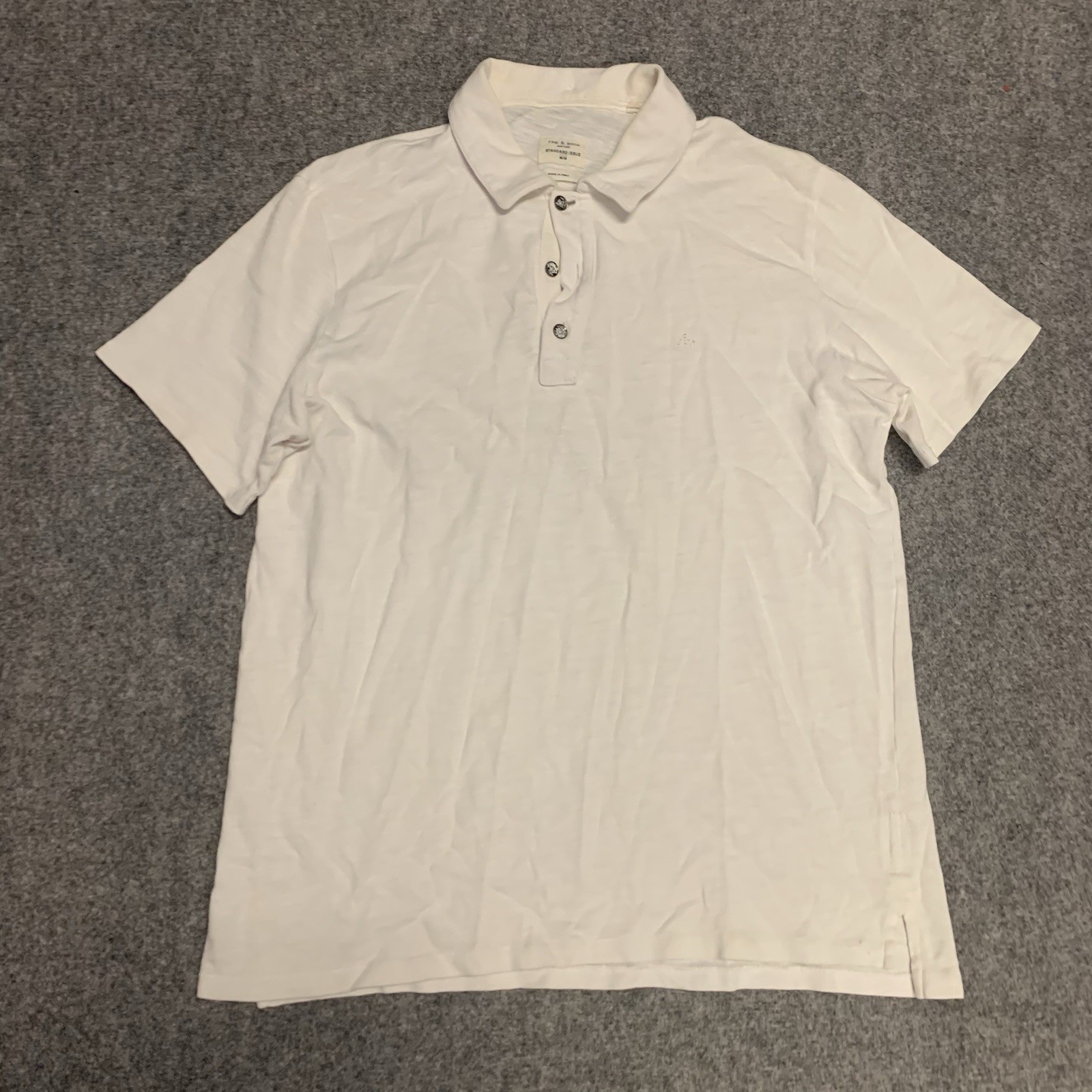 Rag & Bone Shirt Mens Sz M Size Medium Standard Issue Polo Short Sleeve Casual