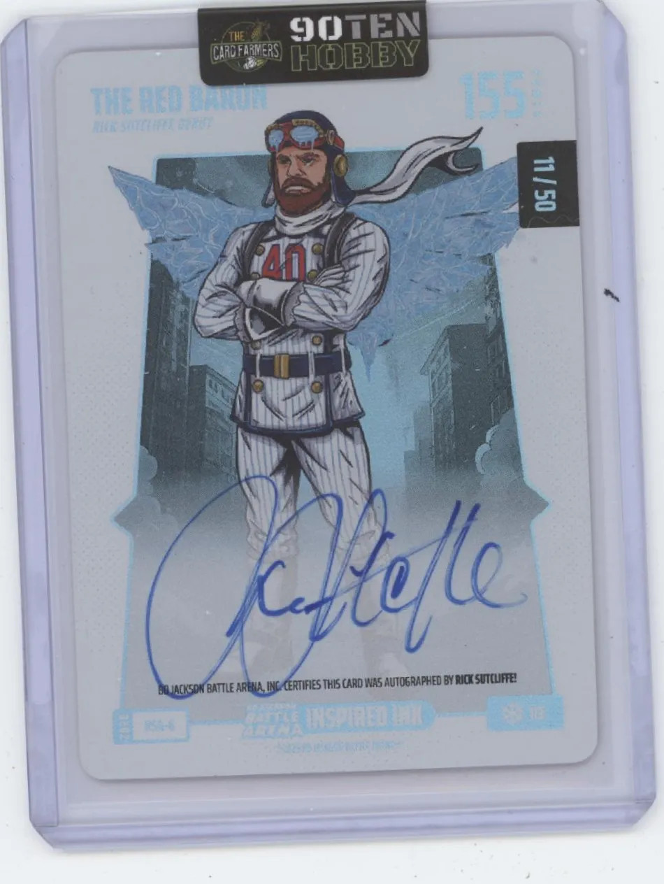 2025 Bo Jackson Battle Arena The Red Baron Rick Sutcliffe Inspired Ink Ice /50