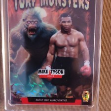 Wild Card Turf Monsters Serial Numbered 1/1 Mike Tyson Boxer Non-Sport Card
