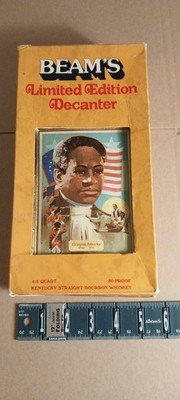 Jim Beam 1976 Bicentennial Crispus Attucks Limited Edition Decanter EMPTY w/Box