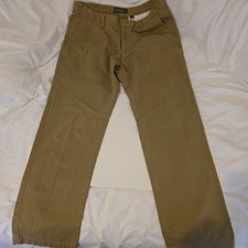 Eddie Bauer Men's Beige Cotton Khakis Pants Size 35X34 Straight Leg
