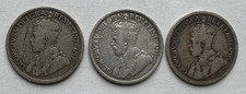 3 PIECE LOT CANADA NEWFOUNDLAND 10 CENTS (2)1912 10C & (1)1917-C 10C .925 SILVER