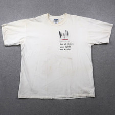 Vintage Compaq Tech Promo T-Shirt Size XL Not All Heroes Wear Tights and a Cape