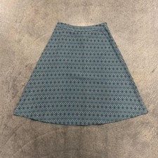 Vintage Womans Jacquard Mid Length Skirt Polyester Boho Indie 8