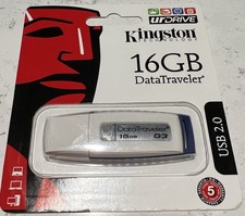 Kingston 16GB DataTraveler USB 2.0 Flash Drive DTSE9H/16GBZ New Sealed Package