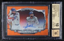2018 Bowman Orange Refractor 7/25 Amed Rosario #BSA-AR BGS 10 PRISTINE Auto 6bz