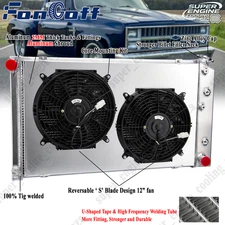 3-Row Radiator & Shroud Fan For 1968-1987 Chevy Chevelle Impala Caprice C10 C20