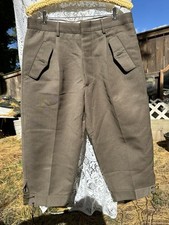 vintage Italy military TROUSER wool pants 32 cropped RIDING gaberdine