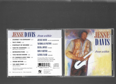 From Within by Jesse Davis (Sax) (CD, Jul-2004, Concord Jazz)