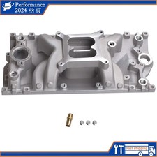 Dual Plane Satin Carb Aluminum Intake Manifold For Chevy Sbc 1996-02 V8 305 350 Dual Plane Satin Carb Aluminum Intake Manifold For Chevy Sbc 1996-02 V8 305 350