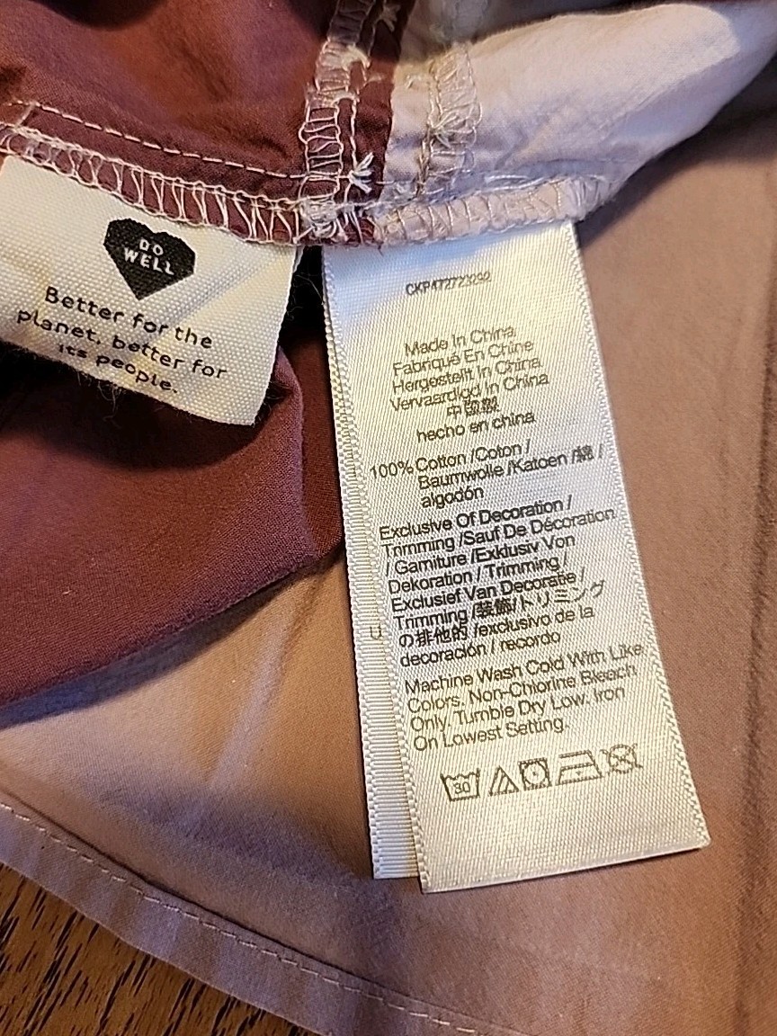 madewell patchwork Top Size 8 3 Different Purple … - image 15