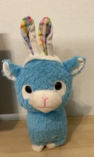 Hug & Luv Llama Alpaca Easter Bunny Ears Spring Mint  Blue Plush Stuffed Animal