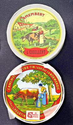 Camembert Extra Fin - Brie Cheese Baker Warmer or Butter Dish Porcelain 5''