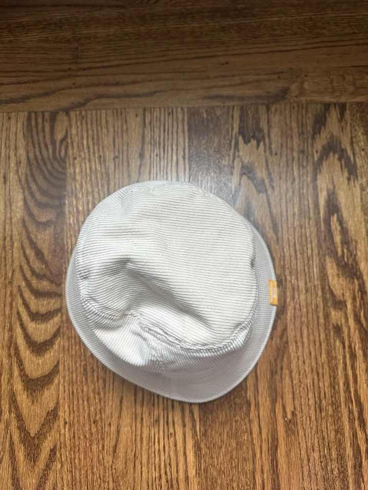 Hoka One One Summer Mile Club Corduroy Running Bucket Hat White/Pale Tan - Image 4 of 4