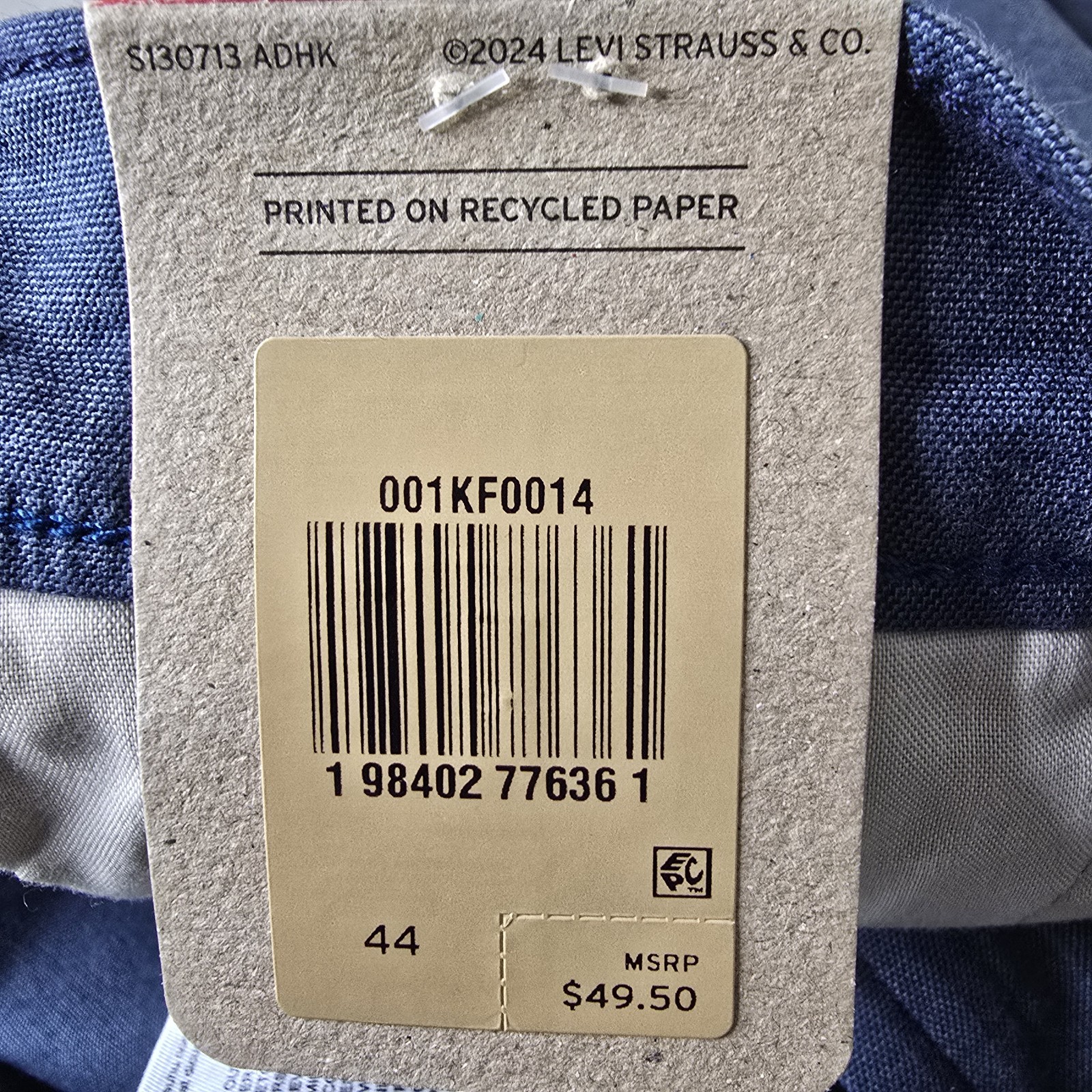 Levis Chino Shorts Mens Size 44 Steel Blue XX Chino Relaxed Fit 8" Inseam thumbnail 10