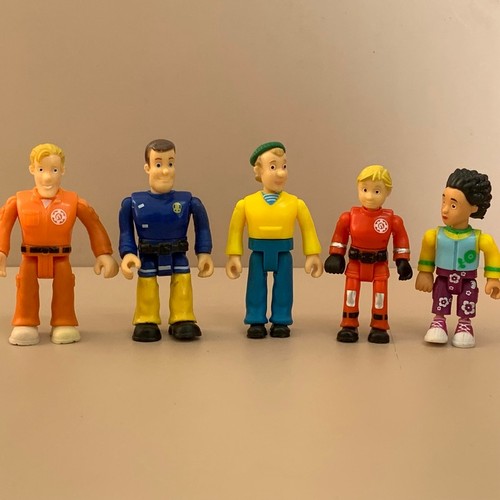 Tom Sam Lot 5pcs Fireman Sam Norman Charlie Sam Tom Action Figure Moveable Toy ...