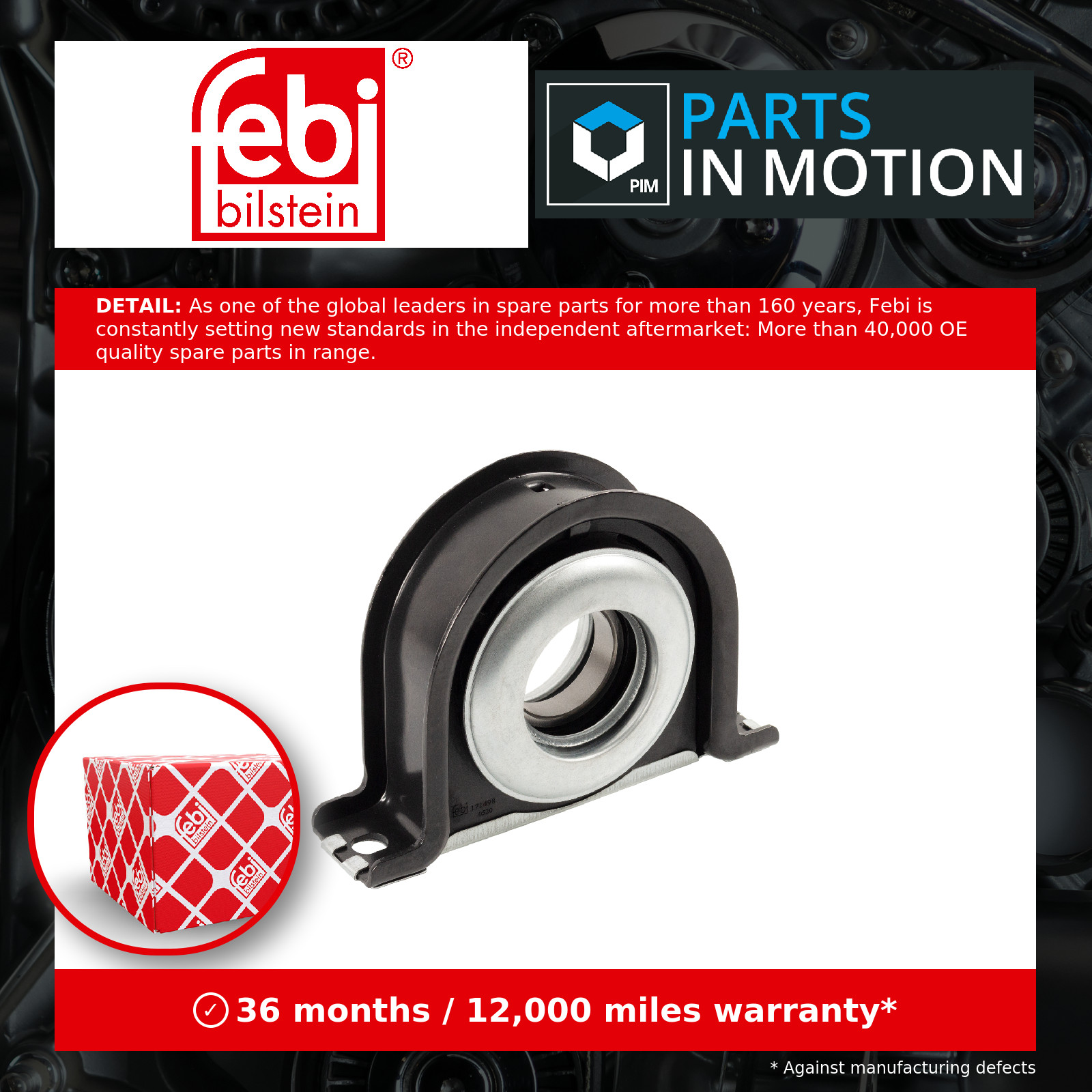 Propshaft Mounting 171498 Febi 042530452 0042530452 42530452 20522869 5000816925