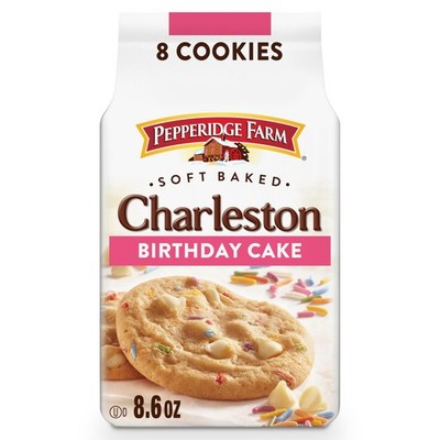 Pepperidge Farm Charleston Birthday Cake Cookies, 8 Soft 8.6 Oz (Pack of 1) 