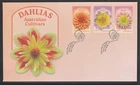 AUSTRALIA 2026 DAHLIAS FLOWERS  set  V F Used on FDC  - in stock NOW