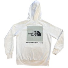 The North Face Womens Printed Novelty Hoodie White Graphic Sz Small