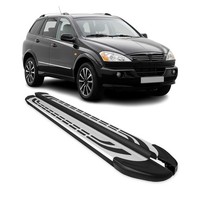 Trittbretter Schweller Seitenbretter FüR Ssangyong Kyron 2005-2014 Alu Schwarz
