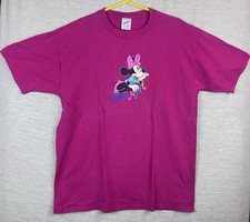 Vintage Minnie Mouse Disney Size L USA Single Stitch Short Sleeve Tee Shirt
