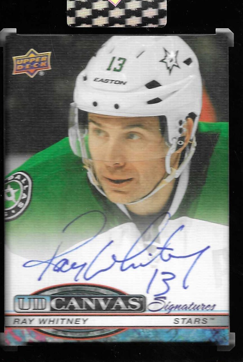 2025-26 Upper Deck Clear Cut Ray Whitney UD Canvas  Auto