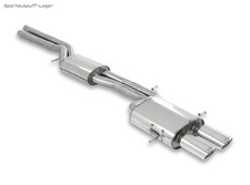 Milltek Edelstahl Sportauspuff-Komplettanlage ab Kat Audi S4 B5 2x104x80mm oval