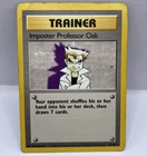 MP - Pokémon TCG Imposter Professor Oak 73/102 Base Set Rare WOTC Trainer Card