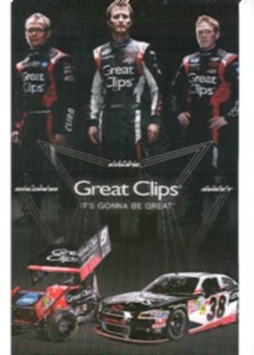 2012 KASEY KAHNE +2 "GREAT CLIPS" #9/38 NASCAR NATIONWIDE SERIES POSTCARD - Picture 1 of 1
