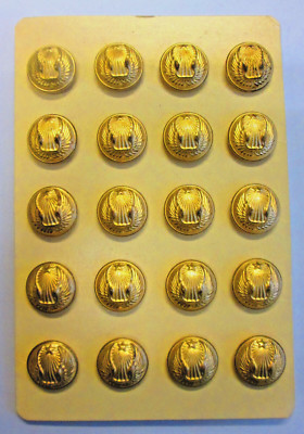 Set of 20 mle buttons 1934 for Air Force jacket diameter 21mm - Lot 1