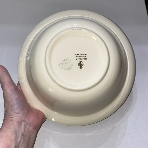 Taylor Smith Taylor Bromle 8 6/8” Diameter Round Serving Dish Rimmed w/ 22k Gold - Picture 4 of 5