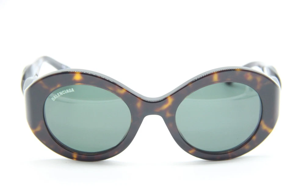 NUEVAS GAFAS DE SOL BALENCIAGA BB 0208S 002 VERDE TORTUGA MARRÓN AUTÉNTICAS 53-24 Foto 2 de 4