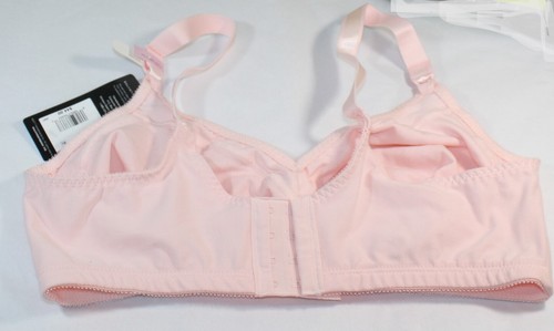 NWT BALI COOL COMFORT fabric BRA classic support DF3036 wirefree cotton PINK - Picture 3 of 4