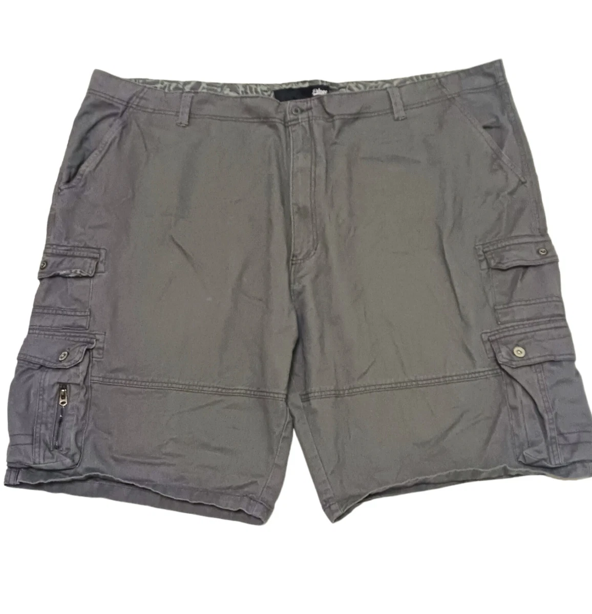 Plugg Cargo Shorts Mens Size 52 Gray Ripstop Grunge Outdoor
