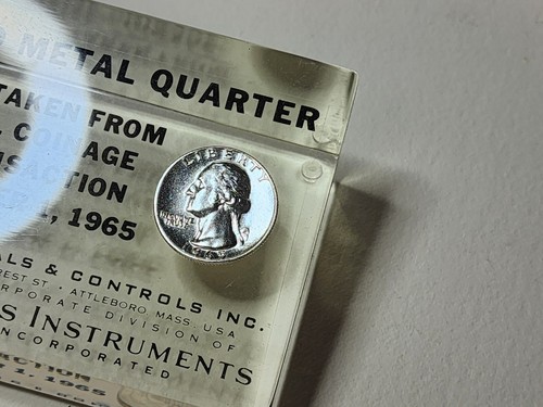 Carta pubblicitaria vintage rara 1965 quarto Texas Instruments prova di peso? - Foto 3 di 6