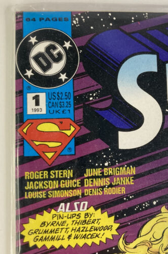 Vintage 1993 Supergirl and Team Luthor #1 DC Comic Book - NM B&B - Picture 2 of 3