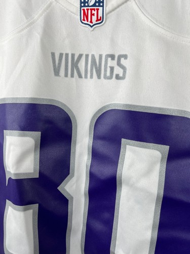 New Minnesota Vikings Cris Carter #80 Nike NFL Jersey White - Men’s Size L - Picture 8 of 8