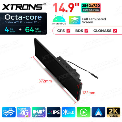 14,9" Android Autoradio 8-Core 64GB GPS Navi LTE 4G WIFI Für AUDI A4 A5 B9 MIB2 - Bild 14 von 16