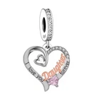 ? Daughter Charm I Love You Heart Genuine 925 Sterling Silver