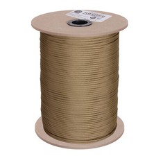 1000' Spool Coyote Brown 550lb Paracord 100 Nylon 7-Strand Parachute Rope Cord