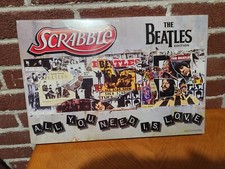 THE BEATLES EDITION SCRABLE BOARD GAME FACTORY SEALED, cellophane i