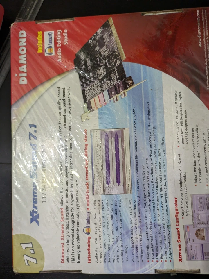 Diamond Xtreme Sound PCI (XS71) Sound Card - Image 2 of 4