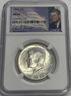 1964 P NGC MS64 Silver Kennedy Half Dollar First Year Issue JFK Coin Signature