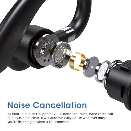 Wireless Bluetooth Kopfhörer Stereo Kabellos Headset Ohrhörer Mikrofon für Handy - Bild 6 von 15