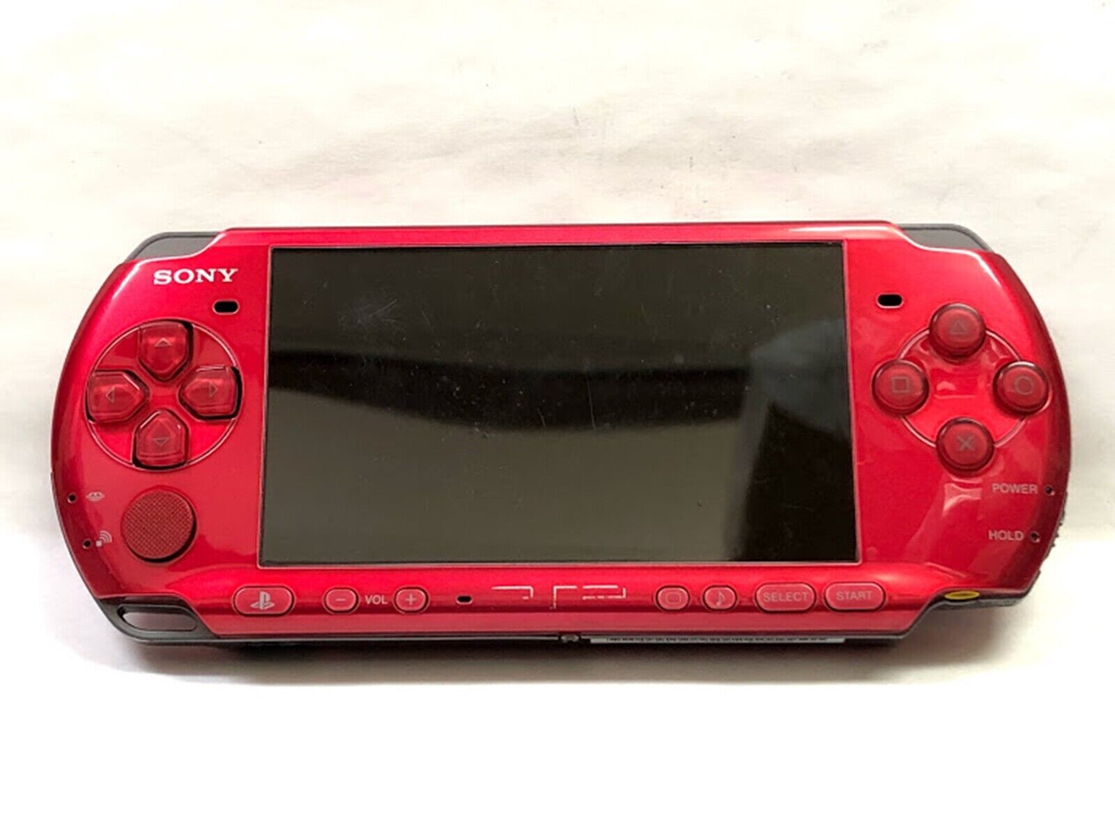 SONY PSP Playstation Portable Radiant Red PSP - 3000 RR Cable Console